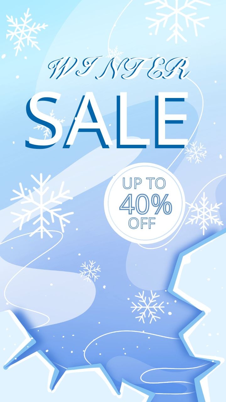 instagram story winter sale discounts