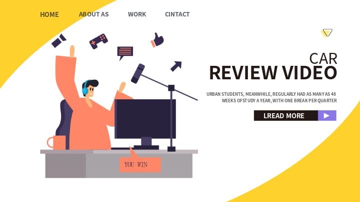 live internet blog featuring video biographies with a yellow banner
