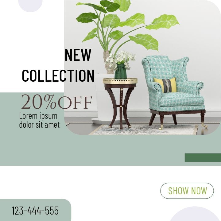 minimalist modern green sofa business promotion