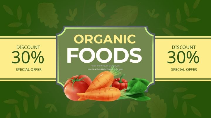 modern cartoon market food farm banner