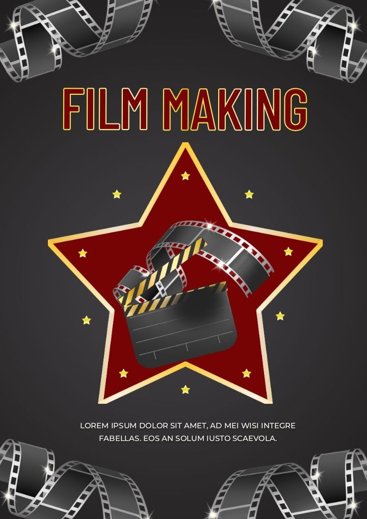 poster for a dark gray artistic film