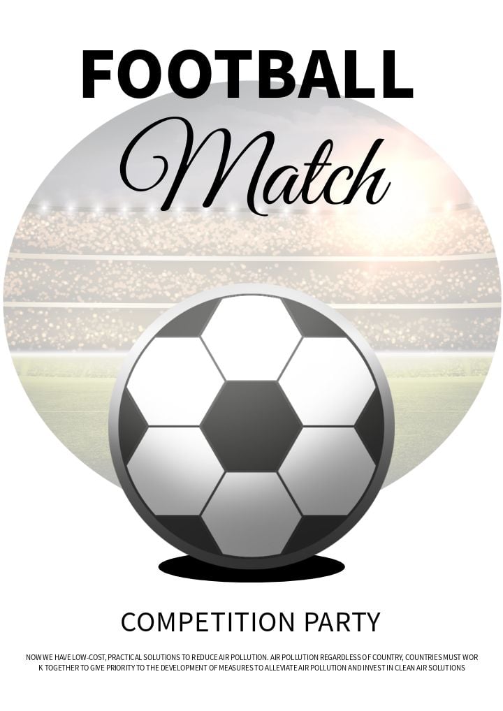 poster for a soccer game celebration