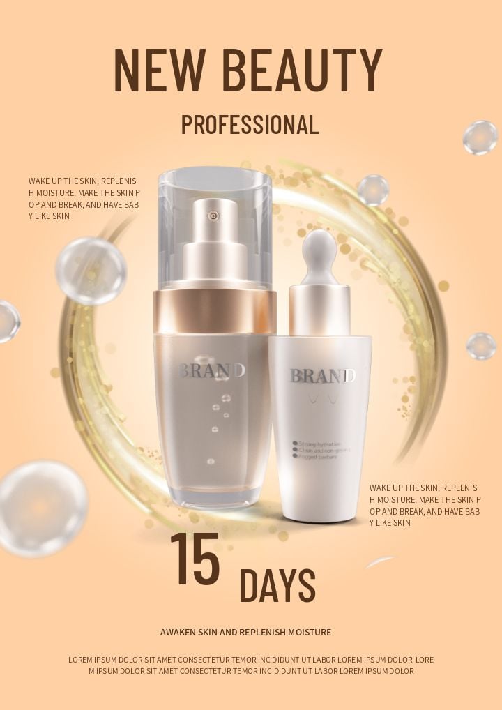 premium artistic skincare advertisement