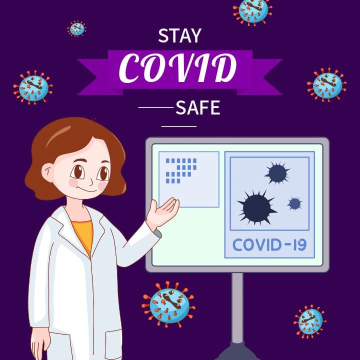 promotion of fun purple vaccination on social media