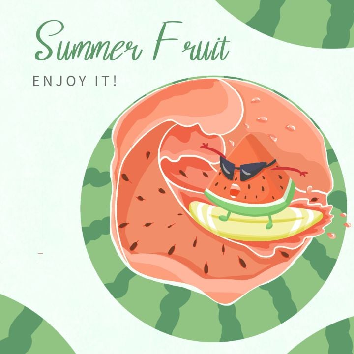 refreshing watermelon summer