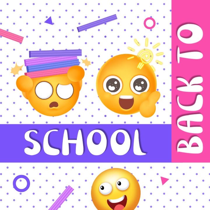 return to school animated social media graphics
