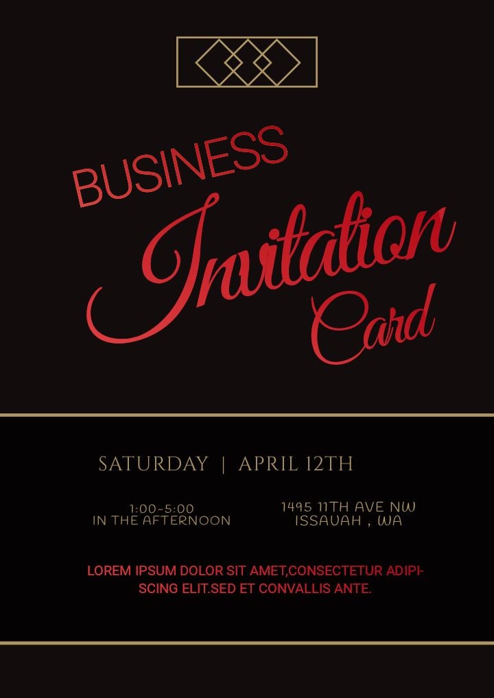 simple elegant black and gold invitations