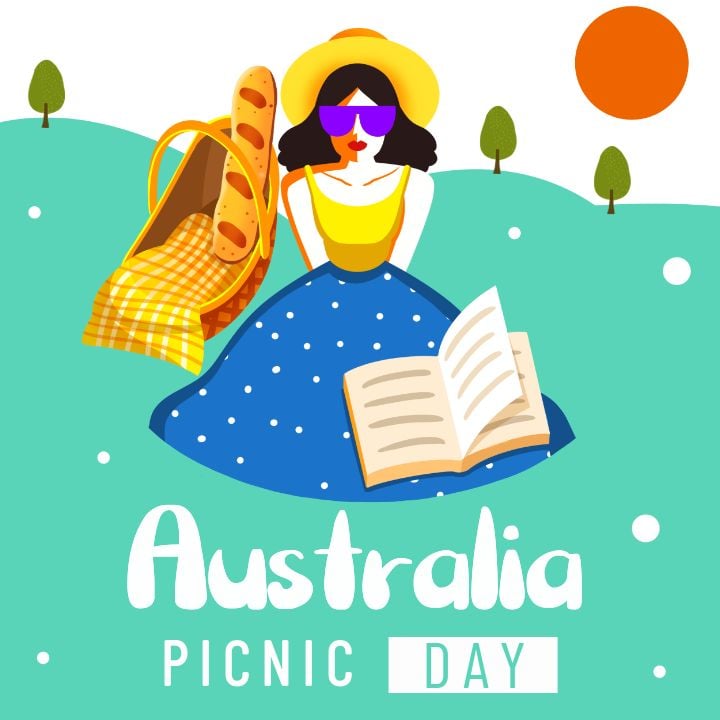 social media shares from a girl's picnic day in australia