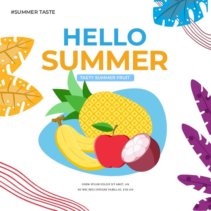 summer fruit-inspired fashion vibes for an instagram post