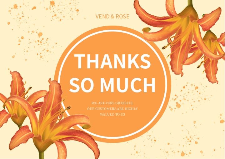sunshine dotted wedding appreciation card