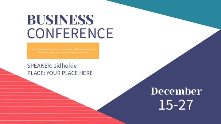 vibrant geometric corporate gathering banner