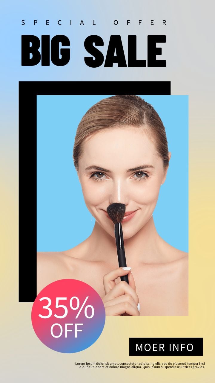 vibrant gradient mega sale instagram story