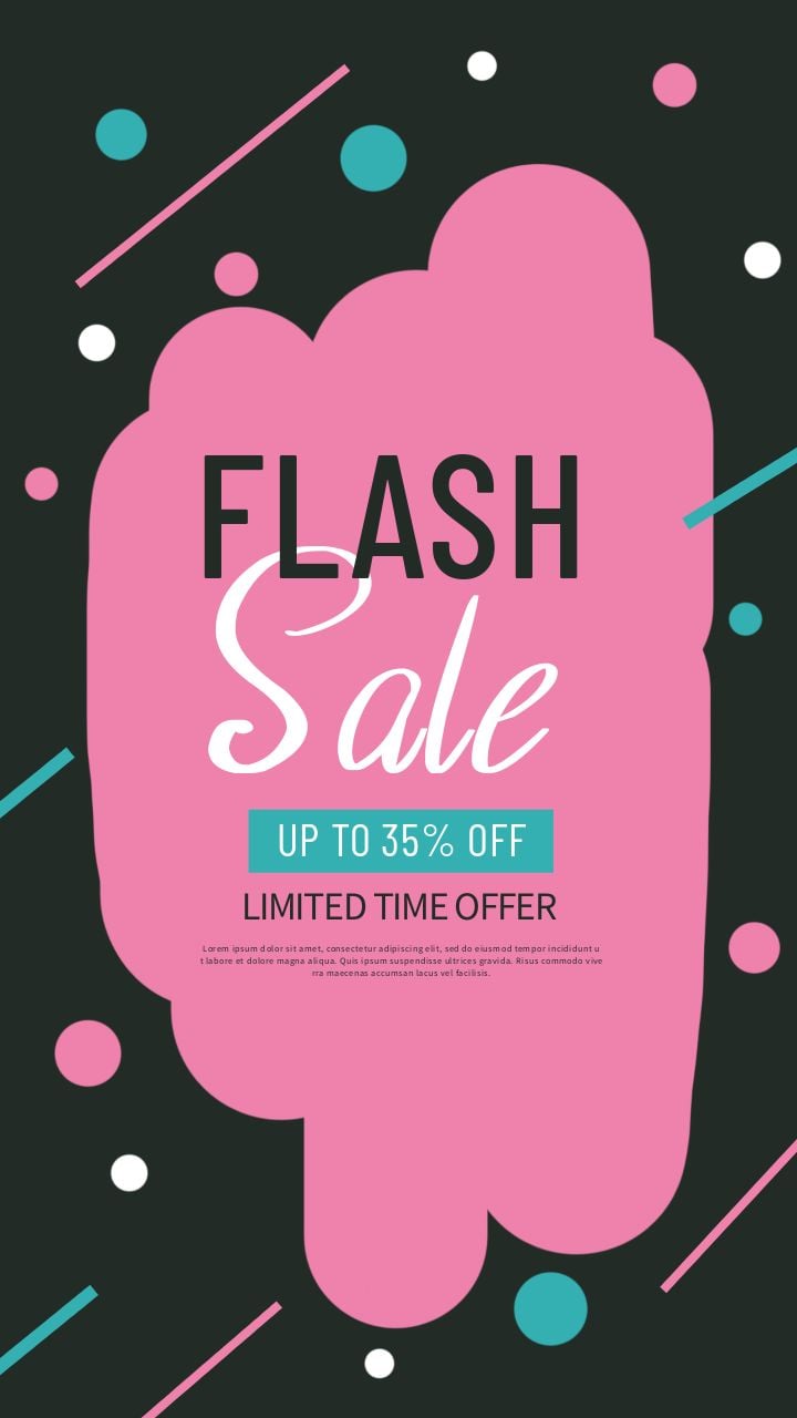 vibrant graffiti flash sale instagram story