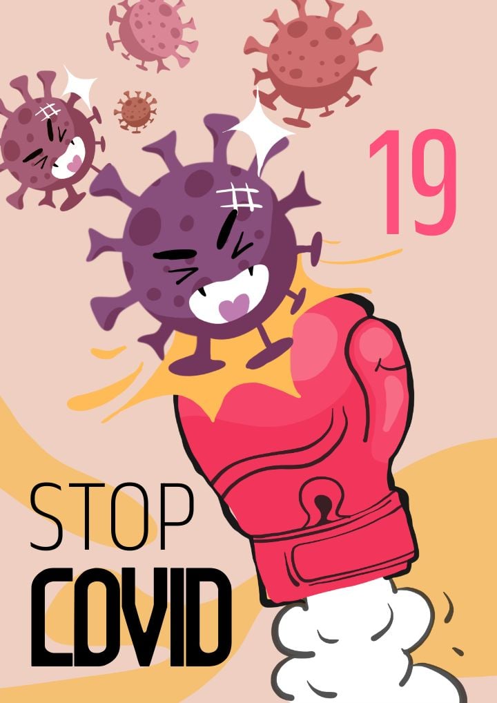 visualizing the battle against covid-19 a conceptual poster