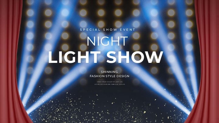 web banner for a stylish personality illumination showcase