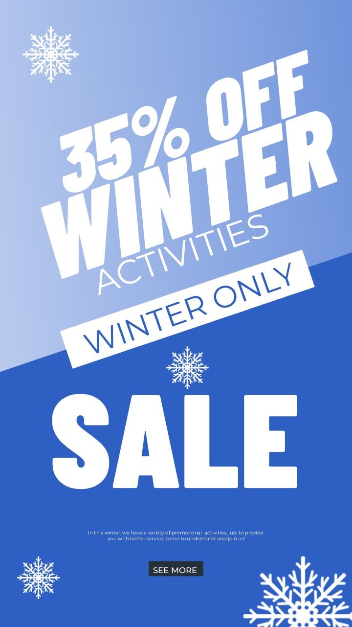 winter promotion stylish business instagram post